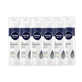 Nivea Men 072140033743 Sensitive Shave Foam With Vitamin E Soothing Chamomile And Witch H