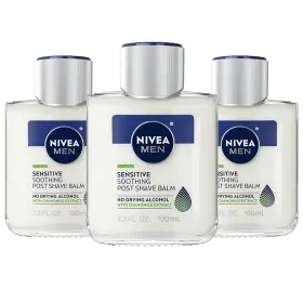 4527 Nivea Men Post Shave Balm With Vitamin E And Chamomile Extract Alcohol Free-3 Pack