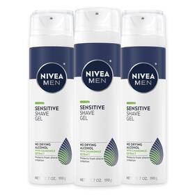 Nivea Men Be81740 Sensitive Shave Gel With Vitamin E Soothing Chamomile And Witch Hazel