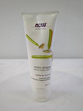 Now Foods 733739082046 Nutri-shave Natural Shave Cream - 8 Fl. Oz