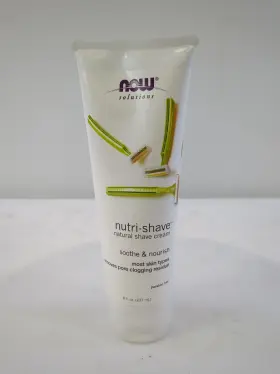 Now Foods 733739082046 Nutri-shave Natural Shave Cream - 8 Fl. Oz