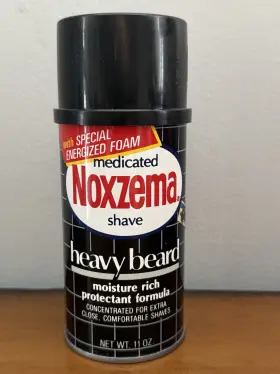 Noxzema 022700457250 Vtg 80s Medicated Heavy Beard Shave Cream Protectant Formula 11oz