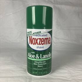 Noxzema 022700496020 Medicated Shave Cream With Aloe And Lanolin 11 Oz Can New Rare Htf
