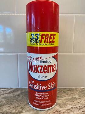 Noxzema 675690520123 Medicated Shave Cream For Sensitive Skin 14.6oz Discontinued Item Read