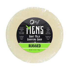 O My 819202012533 Rugged Shave Soap Puck 5.5 Oz By