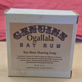 Ss-oga-009 Ogallala Bay Rum Genuine Shaving Soap 4.5 Oz