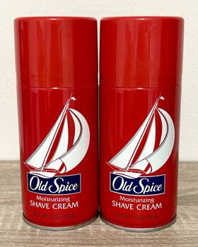 Old Spice 012044369104 Lot 2 Vintage Moisturizing Super Rich Foam Shave Cream Original 11oz