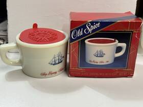 Old Spice 012044370001 Vintage 1991 Shaving Mug With Soap Ship Recovery Salem Shulton In Box