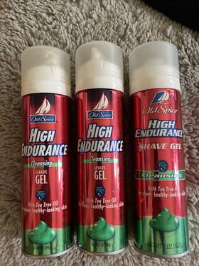 Old Spice 675690531075 3x High Endurance Cleansing Shave Gel With Tea Tree Oil 7oz New Htf