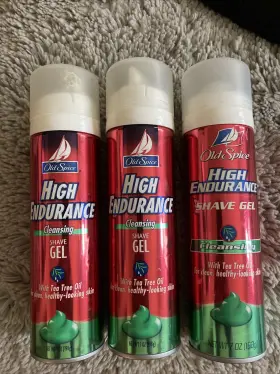 Old Spice 675690531075 3x High Endurance Cleansing Shave Gel With Tea Tree Oil 7oz New Htf