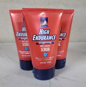 Old Spice 675690542026 3 Nos New Vtg High Endurance Invigorating Pre Shave Scrub 4.2
