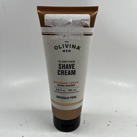 Olivina Ml6625 Men Shave Cream Bourbon Cedar Conditioning Flash Foam 6.5oz New Sealed