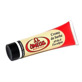 Omega Omg-45100 Eucalyptus Enriched Italian Imported Shaving Cream Tube 100 Ml 3 52oz