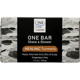 One With Nature On0067 Bar Shave And Shower Fragrance Free 3.5 Oz