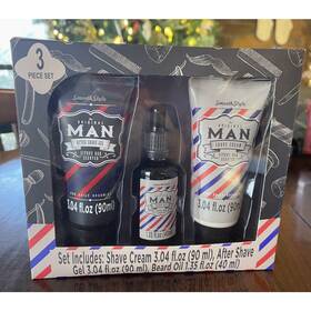 Original Man 952457410021 Shave Kit 3 Piece Gift Set Beard Oil After Cream New