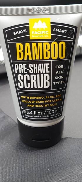 Pacific Shaving Company 186356000106 Shave Smart Bamboo Pre-shave Scrub 3.4