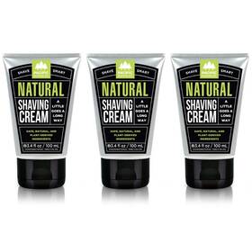 Pacific Shaving Company 186356000304 Natural Cream - Shea 3.4 Ounce Pack Of 3