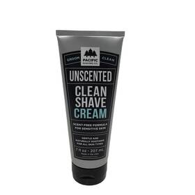Pacific Shaving Company 186356000496 Groom Clean Unscented Shave Cream 7 Fl Oz