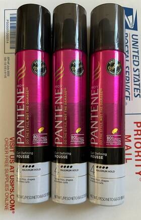 Pantene 1109944 Lot Of 3 - Pro-v Curl Defining Hair Mousse 6.6 Oz