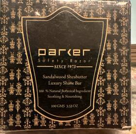 Parker Safety Razor Sspark50-twin Premium Sandalwood And Shea Butter Shaving Soap Nib