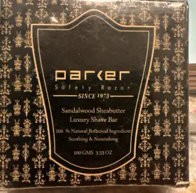 Sspark50-twin Parker Safety Razor Premium Sandalwood And Shea Butter Shaving Soap Nib