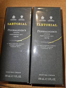 Penhaligons 793675974607 Lot 2 Of Sartorial Shaving Cream 5 Oz Upc New Sealed