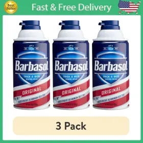 Perio Inc. 313107563515 Barbasol Original Thick And Rich Shaving Cream For Men 10 Oz Pack Of 3