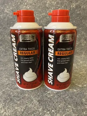 Personal Care 048155904743 2-pack Extra Thick Mens Shave Cream Regular 10oz Personal Care 048155904743 2-pack Extra Thick Mens Shave Cream Regular 10oz