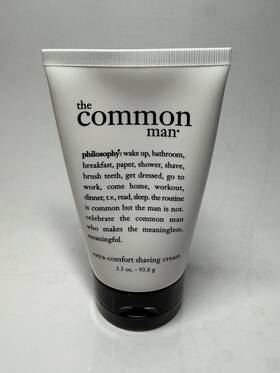 Philosophy 604079001984 The Common Man Shaving Shave Cream Sealed 3.3 Oz Discontinued Rare