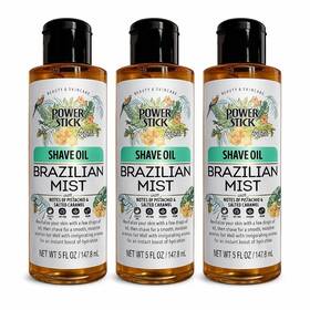 Power Stick 810112515947 Shave Oil Brazilian Mist Lot Of 3 Moisturizing Shaving 5oz
