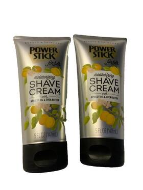 Power Stick 815195017142 For Her Moisturizing Shave Cream With Apricot Oil And Shea Butter 5 Fl
