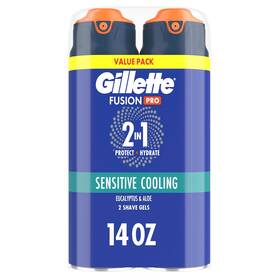 Procter & Gamble 726084445567 Gillette Pro Shaving Gel For Men Cools To Soothe Skin And Hydrates Facial Hair