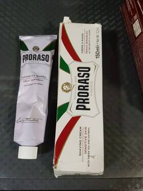 Proraso 004383441231 2 Pcs Shaving Cream Sensitive Skin 150ml - White Tube No Box #l7
