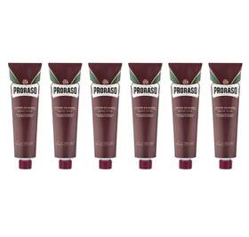 Proraso 004395009121 Shaving Cream In Tube Sandalwood-red 5.2 Oz - 6 Pack- Fresh Stock Italy