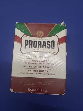 Proraso 004395009824 Red After Shave Balm Sandalwood And Shea Oil Coarse Beards Dry Skin