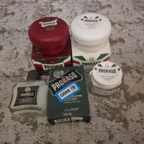 103147 Proraso Sapone Da Barba Shaving Soap And Cream With Cypress Beard Balm 4-pc Lot