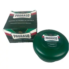 400113 Proraso 150 Ml Shaving Soap Bowl Eucalyptus Refreshing Toning Green
