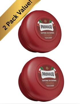 Proraso 696289254588 2pk - Shaving Soap In A Bowl Eucalyptus Green Tea Sandalwood 5.2oz