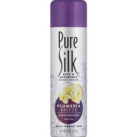 Pure Silk 051009309861 Rich And Luxurious Shave Cream In Plumeria Breeze / 8oz