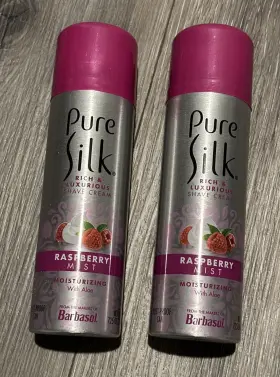 Pure Silk 051009309915 New Shave Cream Moisturizing With Aloe 7.25 Oz Each Two Pack