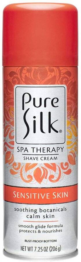 Pure Silk 191566171553 Moisturizing Shave Cream For Women Sensitive Skin 7.25 Oz