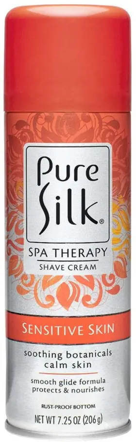 Pure Silk 191566171553 Moisturizing Shave Cream For Women Sensitive Skin 7.25 Oz