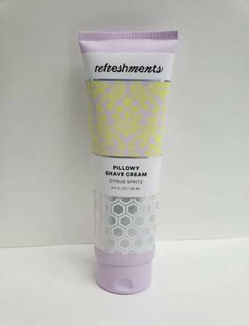 Refreshments 850011993934 Pillowy Shave Cream Citrus Spritz 4.5oz / 130ml New And Sealed