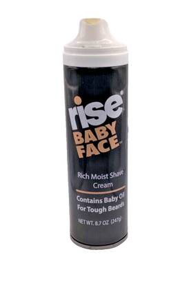 Rise 834576006117 Baby Face Rich Moist Shave Cream For Tough Beards 8.7oz
