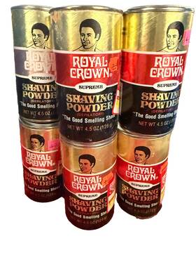 Royal Crown Bearoy100 Supreme Depilatory Shaving Powder New Lot Of 6