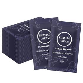 Rsqazq T4-gqtc-wmsq Travel Shaving Cream For Men Bulk Mini Toiletries 30 Individually Wrapped