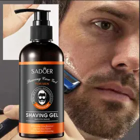 23672982137-3 Sadoer Men Sensitive Skin Care Shaving Shave Gel Moisturizes For 210g