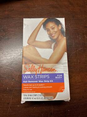 Sally Hansen 074170048681 Hair Remover Wax Strip Kit Body/leg/arm/bikini Full Body