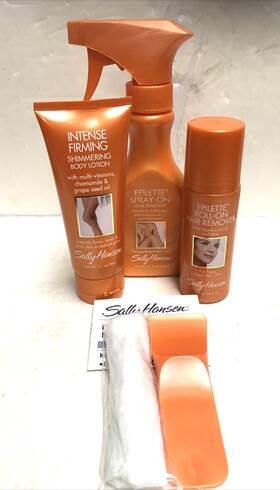 Sally Hansen 074170209747 5 Pc Epilette Spray Hair Remover Set Long Discontinued No Box