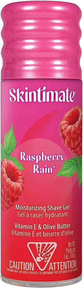 Schick 488593595842 Skintimate Raspberry Rain Moisturizing Shave Gel With Vitamin E 7 Oz - 2 Pack